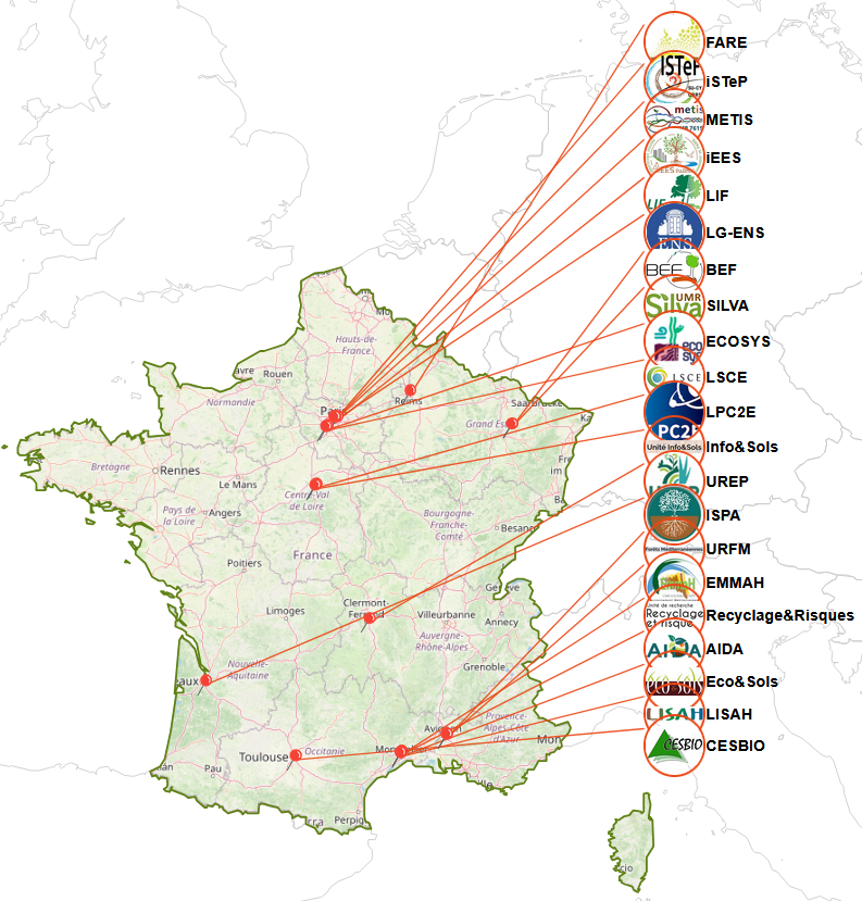 Unit&eacute;s ALAMOD France m&eacute;tropolitaine