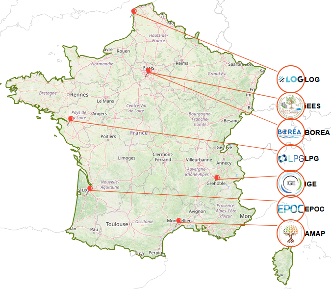 Unit&eacute;s TROPECOS France