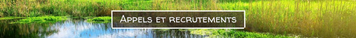 Acceuil Appels et recrutements